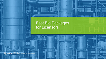Fast Bid Packages for Licensors - Application Overview