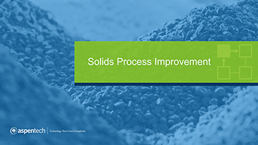 Solid Process Optimization - Application Overview