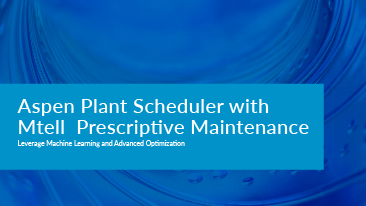 Aspen Plant Scheduler with Mtell Prescriptive Maintenance tile